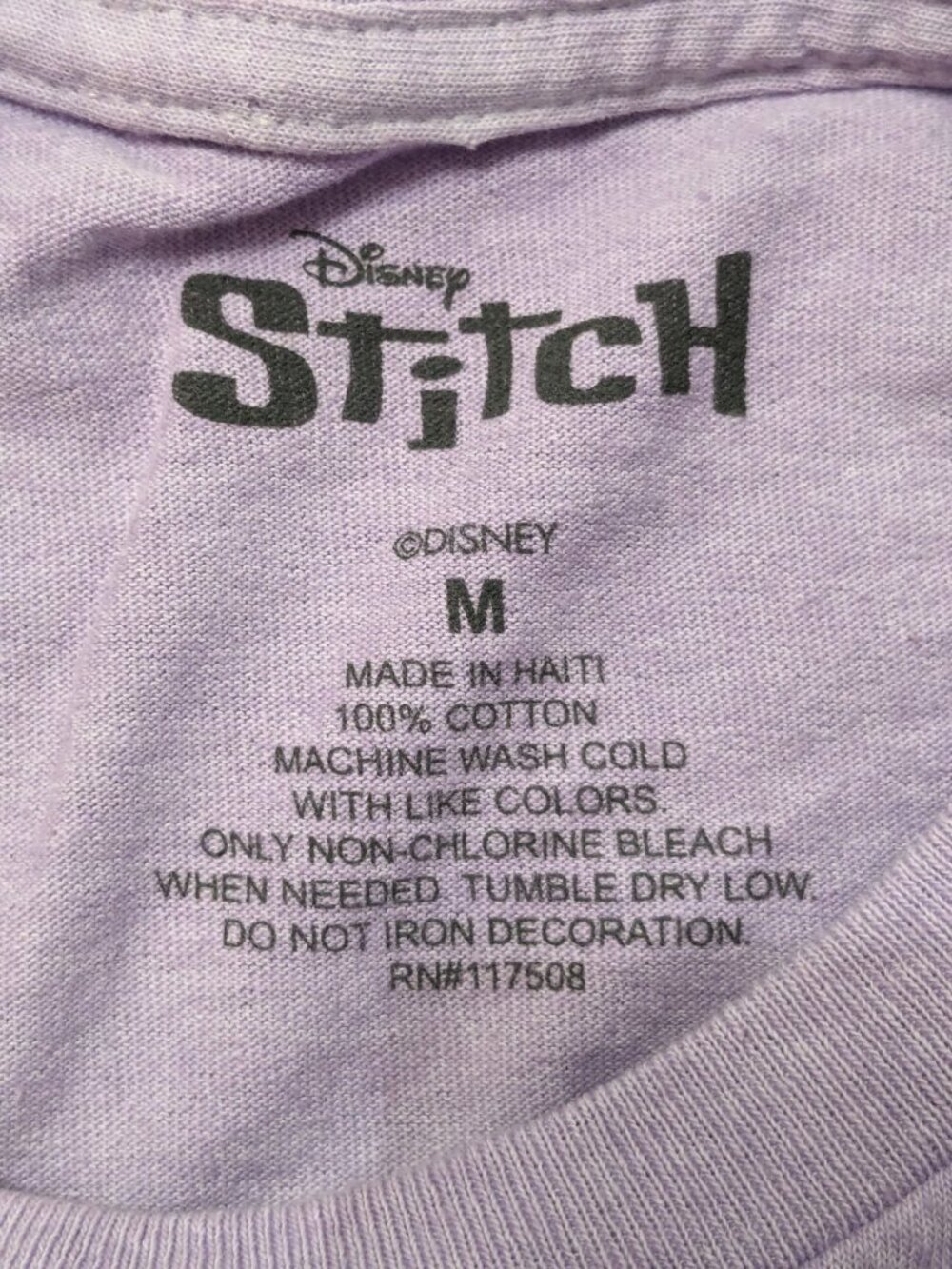 Disney Stitch Graphic Boyfriend T Shirt Distressed Kawaii Y2K Streetwear Medium - Picture 10 of 10
